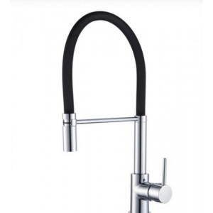 Round Chrome Kitchen Sink Mixer Tap